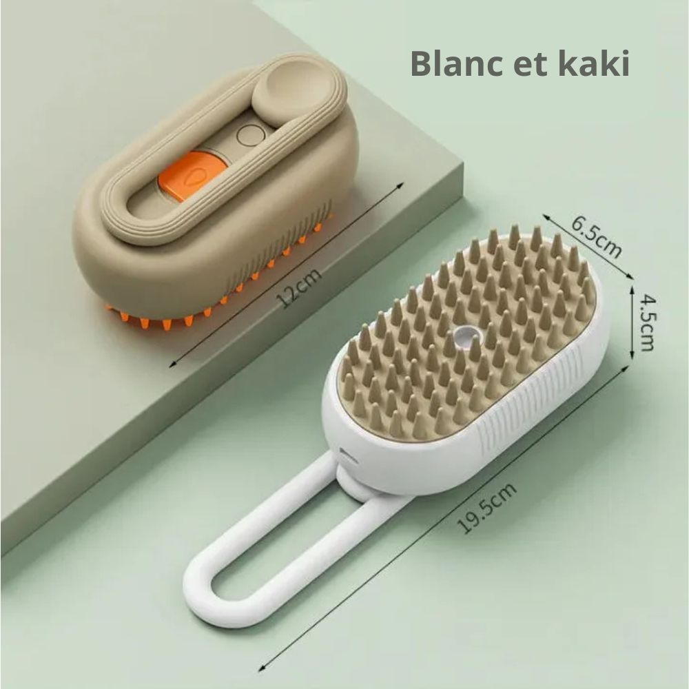 Brosse anti-poils à vapeur